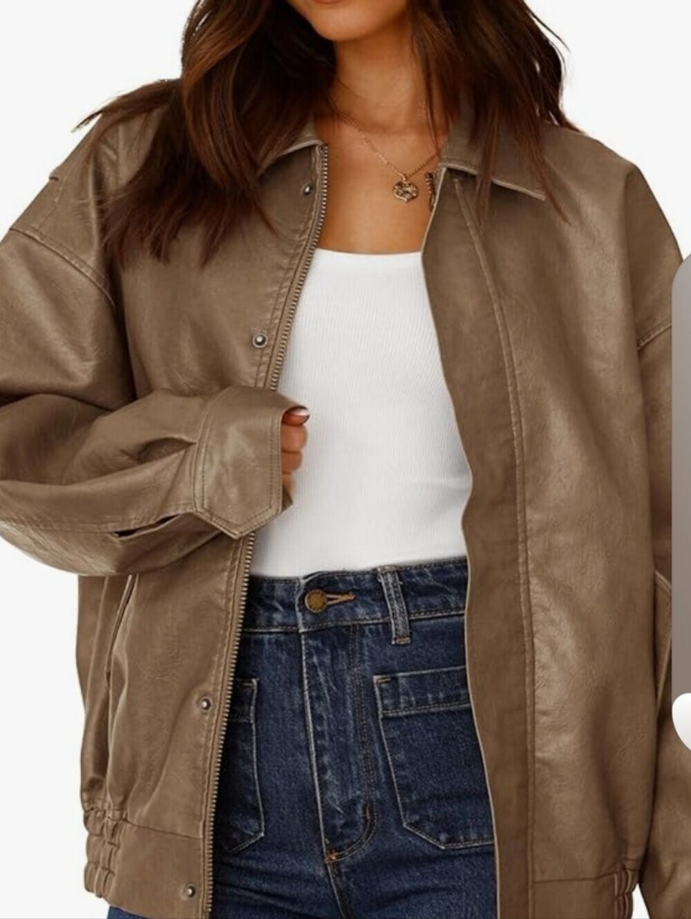 PRETTYGARDEN Women's Faux Leather Motorcycle Jacket Trendy Fall NWT Size XS